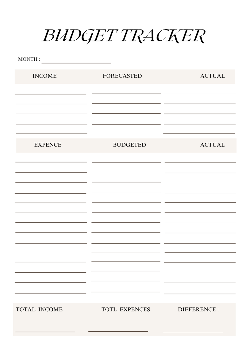 Loom Budgeting In-Depth Money Management Planner