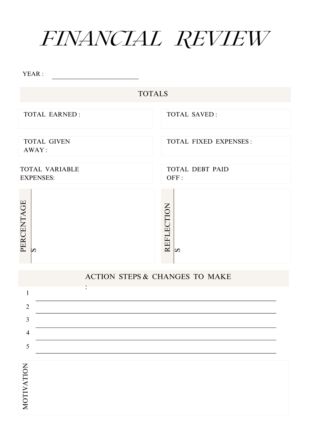 Loom Budgeting In-Depth Money Management Planner