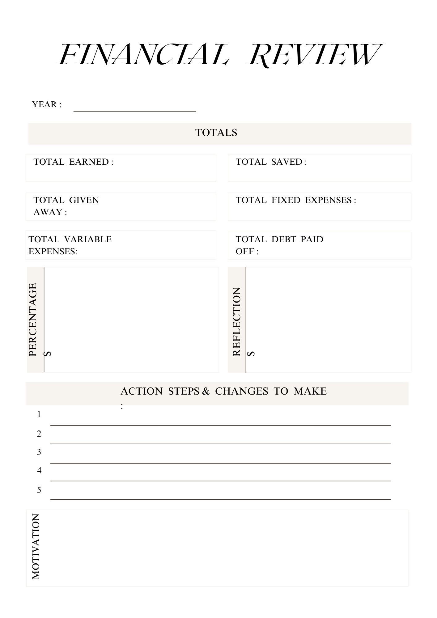Loom Budgeting In-Depth Money Management Planner